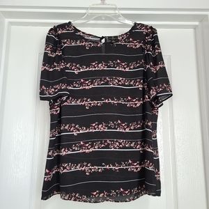 Chiffon Floral Bird Blouse.